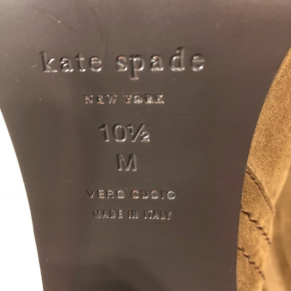 Kate Spade tan suede ankle boots size 10 1/2 - Picture 6 of 8